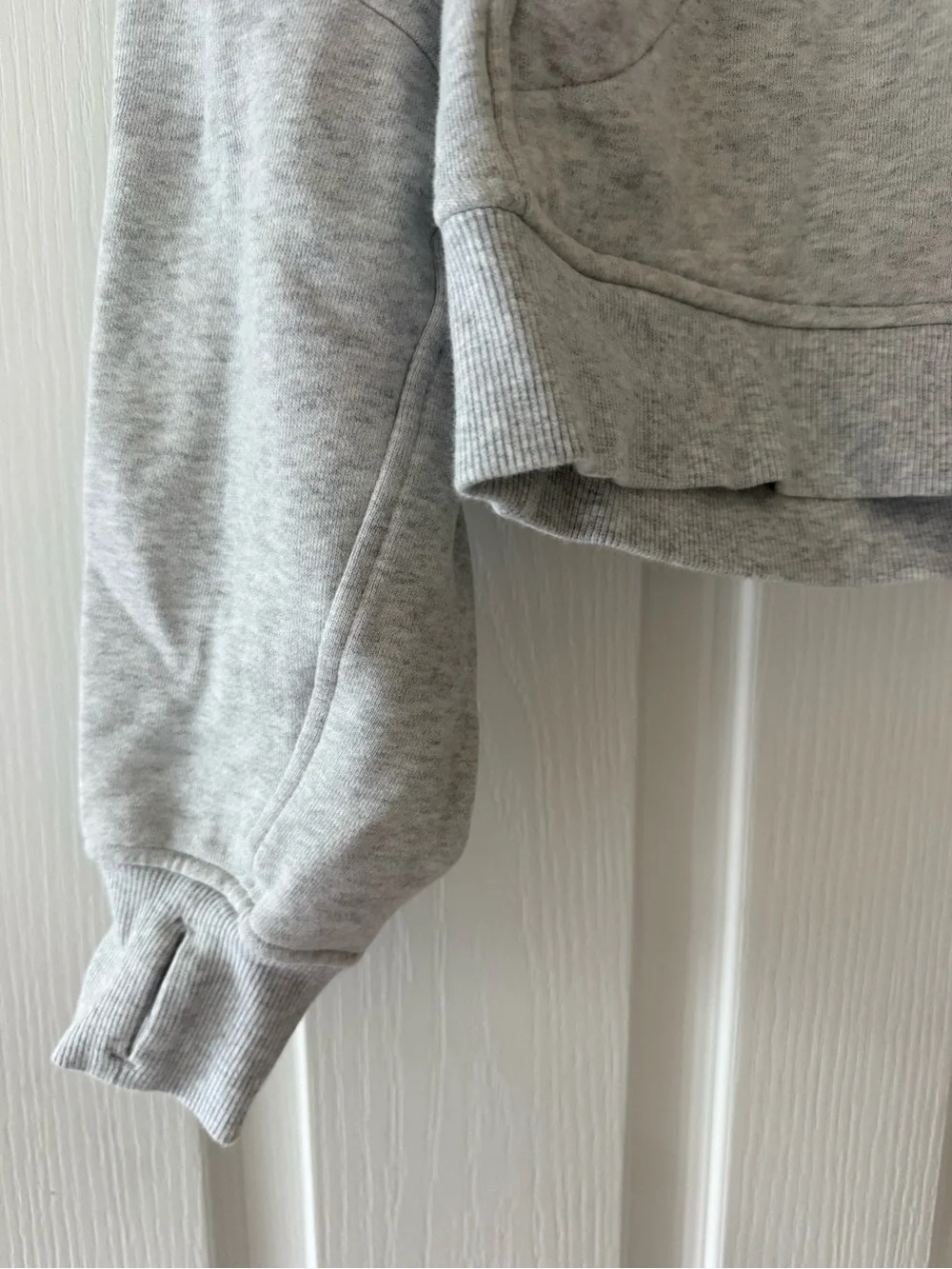 Grey Lululemon Full-Zip Scuba